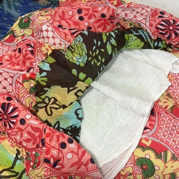 ALLISON BRITTNEY Tiered Gauze Boho Lined Mini Skirt - Picture 4 of 8